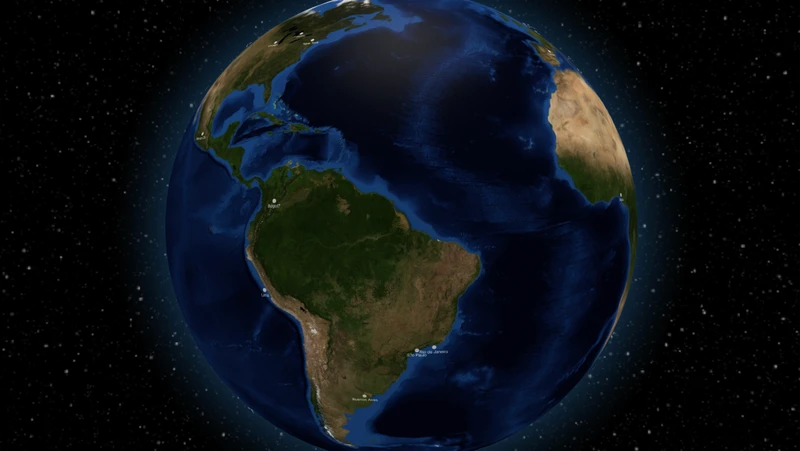 Roameo interactive globe interface